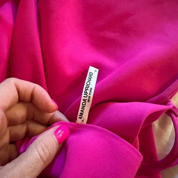 Revolve dress Amanda Uprichard Janet Dress - M hot pink - Picture 6 of 10